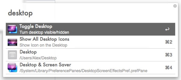 Desktop  finder settings