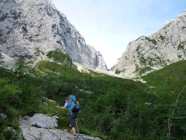 Der Aufstieg zum Luknja Pass